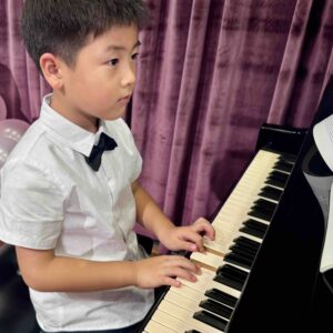 Boy playing Piano