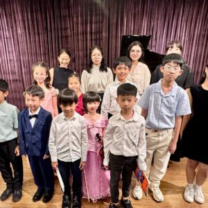 Group of young musicians