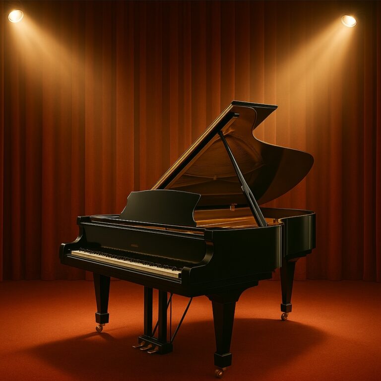 Grand Piano on a stage